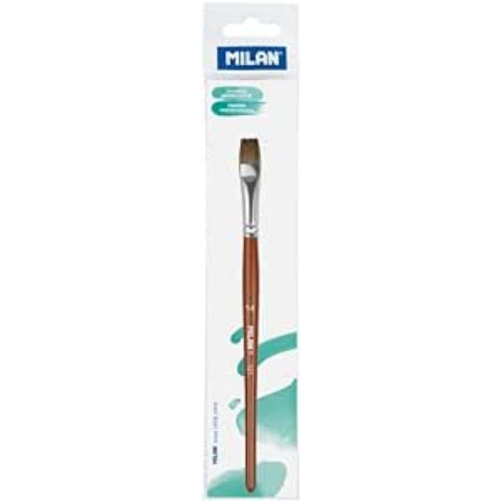 MILAN Flat School Brush, wood, nº 14