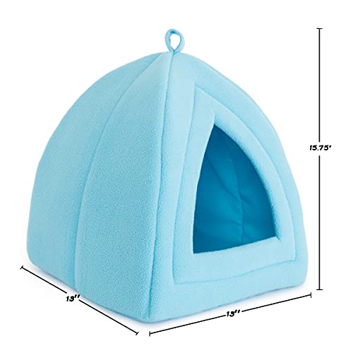 Petmaker Cat House - Indoor Bed with Removable Foam Cushion - Pet Tent for Puppies, Rabbits, Guinea Pigs, Hedgehogs, and Other Small Animals