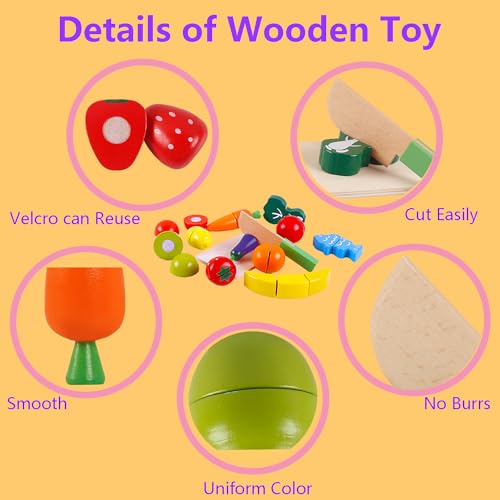 Children Cutting Fruits and Vegetables Game Set Toy