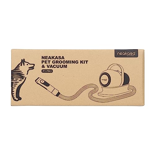 Neakasa Self Cleaning Dog Grooming Kit Professional, 13000Pa P1 Pro Dog Vacuum Groomer, Dog Grooming Clippers Corded