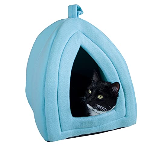 Petmaker Cat House - Indoor Bed with Removable Foam Cushion - Pet Tent for Puppies, Rabbits, Guinea Pigs, Hedgehogs, and Other Small Animals