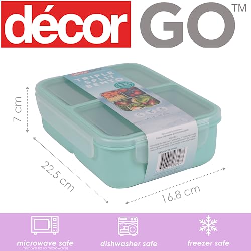 Décor Go Triple Split Bento Lunch Box