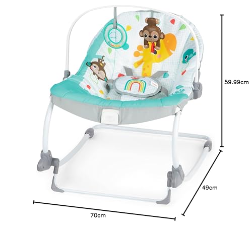 Bright Starts Wild Vibes Infant to Toddler Rocker