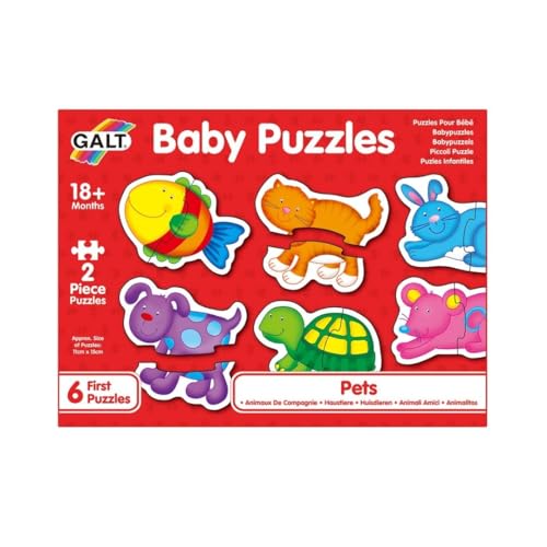 Galt Toys, Baby Puzzles - Pets, Jigsaw Puzzles for Kids, Ages 18 Months Plus