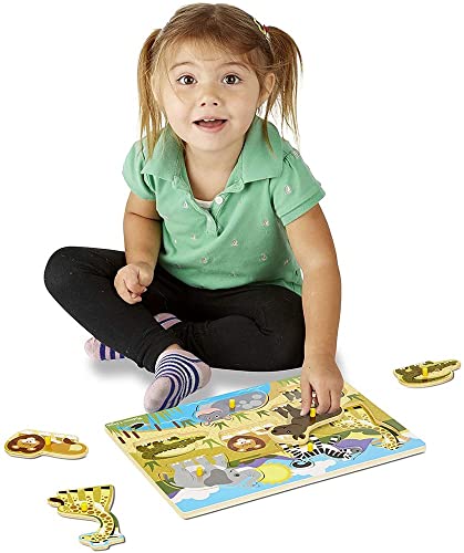 Safari Peg Boards for Children Learning Toys