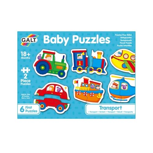 Galt Toys, Baby Puzzles Transport Jigsaw Puzzles for Kids