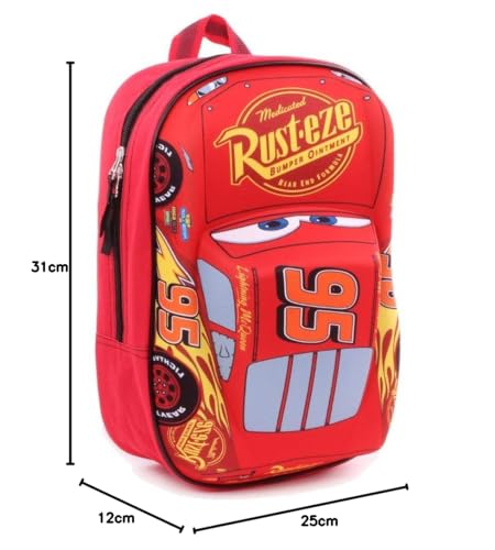 Lightning McQueen 3D Piston Cup Champion Backpack 31cm