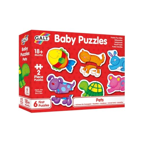 Galt Toys, Baby Puzzles - Pets, Jigsaw Puzzles for Kids, Ages 18 Months Plus