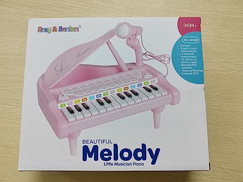 Amy&Benton Toddler Piano Toy for Baby Girls Pink Toy