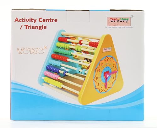 TOWO Wooden Activity Centre Triangle Toys - flip flop Alphabet Blocks