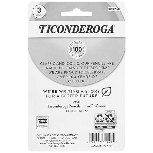 Ticonderoga Wedge Erasers, Pink, 3 Count