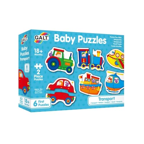 Galt Toys, Baby Puzzles Transport Jigsaw Puzzles for Kids