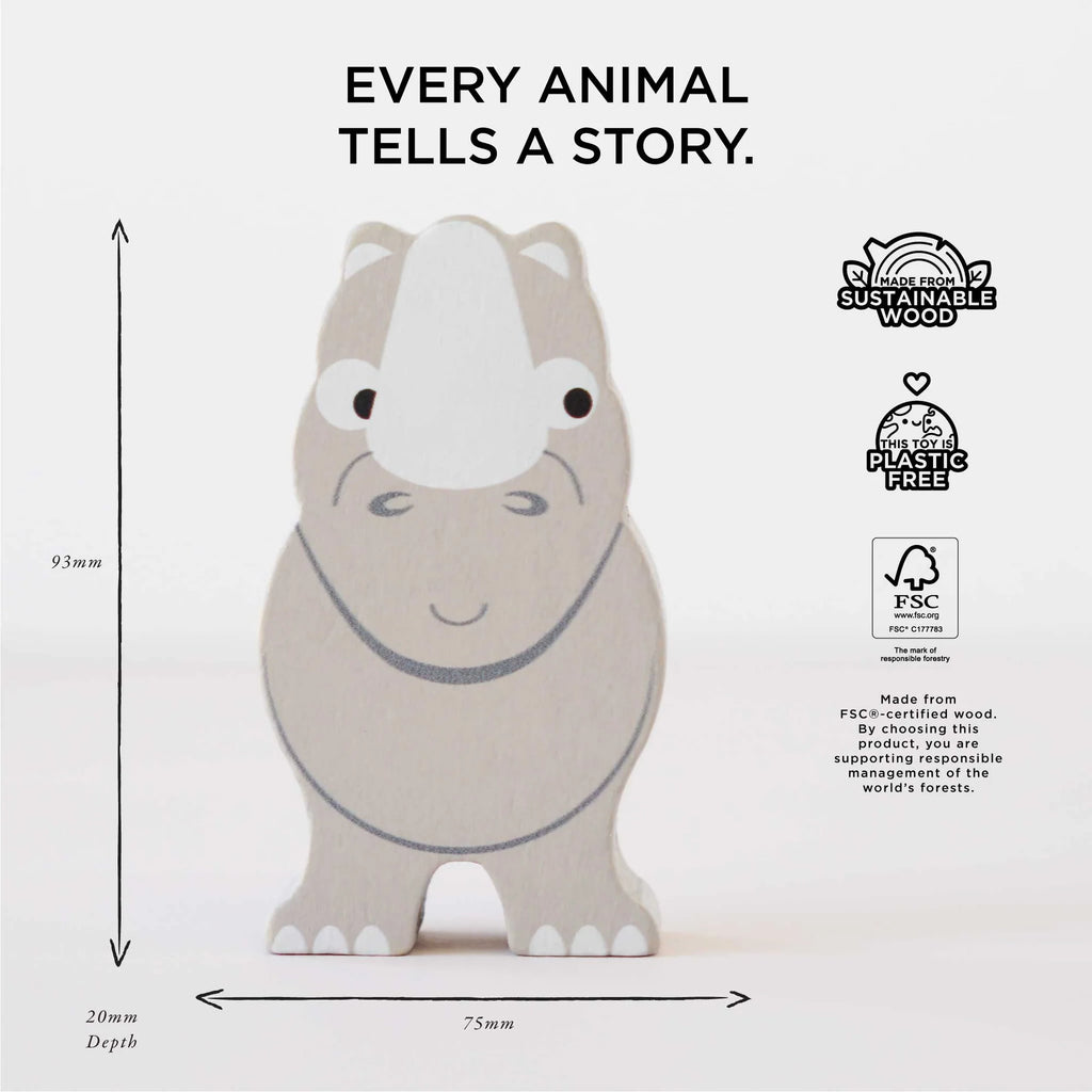 Le Toy Van - Africa Stacking Animals & Bag by Lauvely - Learning Bugs UK