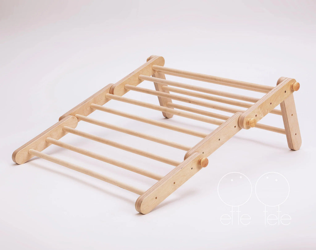 Modifiable Pikler Triangle With 1 Ramp by Ette Tete - Learning Bugs UK