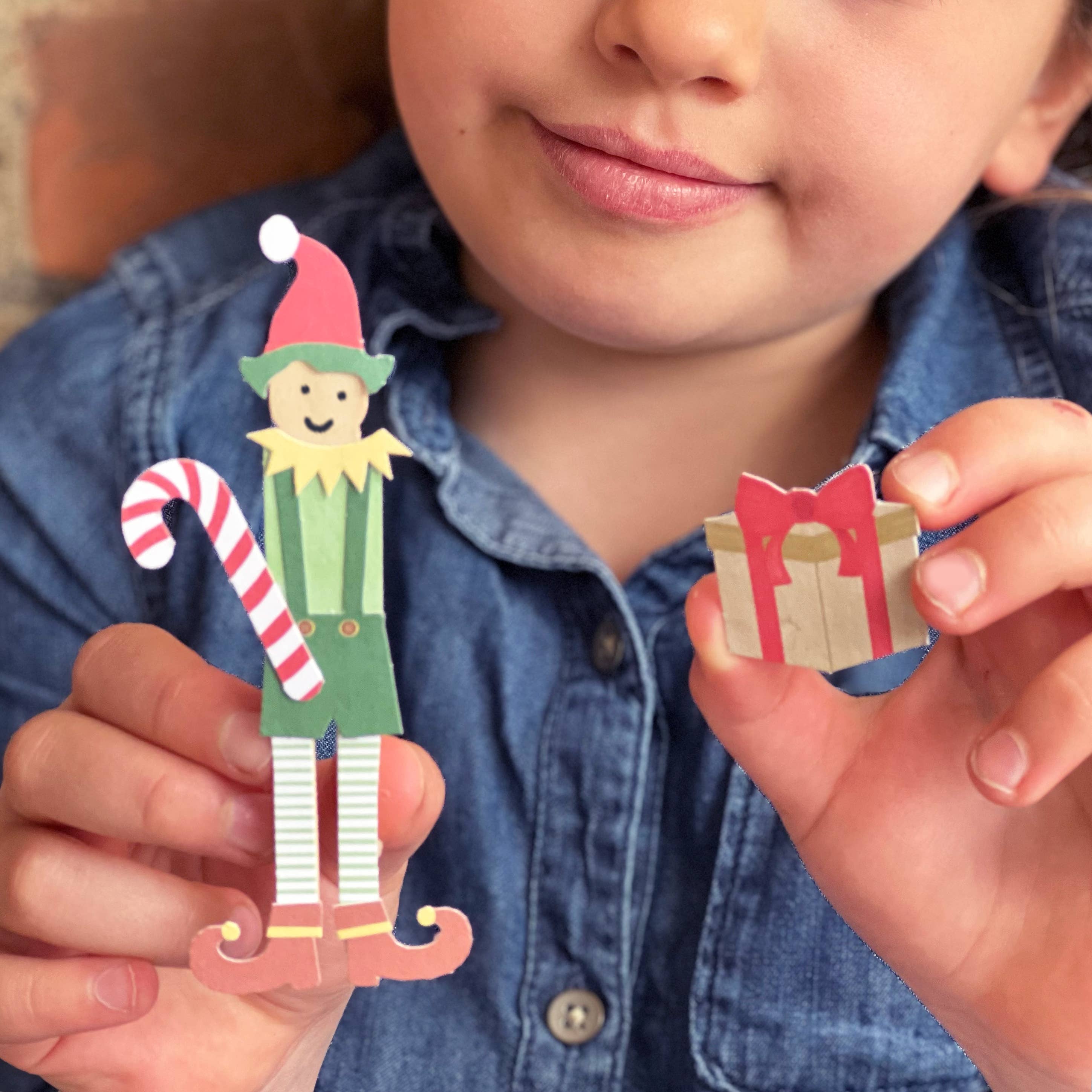 Buy Make Your Own Elf Peg Doll | Art and Craft Box for kids by Learning Bugs UK