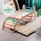 Goodevas 4 in 1 Montessori Climbing Set – Rainbow – 4in1 Playsets for children, available at Learning Bugs UK