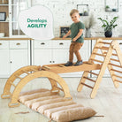 Goodevas 4 in 1 Montessori Climbing Frame with Cushion – Climbing Frame for children, available at Learning Bugs UK