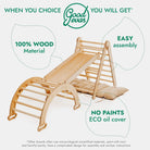 Goodevas 4 in 1 Montessori Climbing Frame with Cushion – Climbing Frame for children, available at Learning Bugs UK