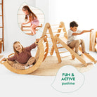 Goodevas 4 in 1 Montessori Climbing Frame with Cushion – Climbing Frame for children, available at Learning Bugs UK
