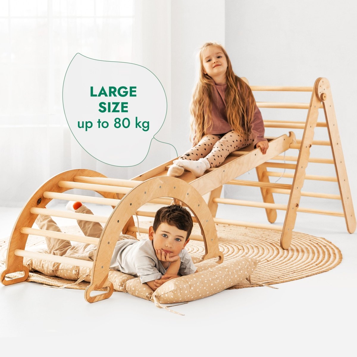 Goodevas 4 in 1 Montessori Climbing Frame with Cushion – Climbing Frame for children, available at Learning Bugs UK