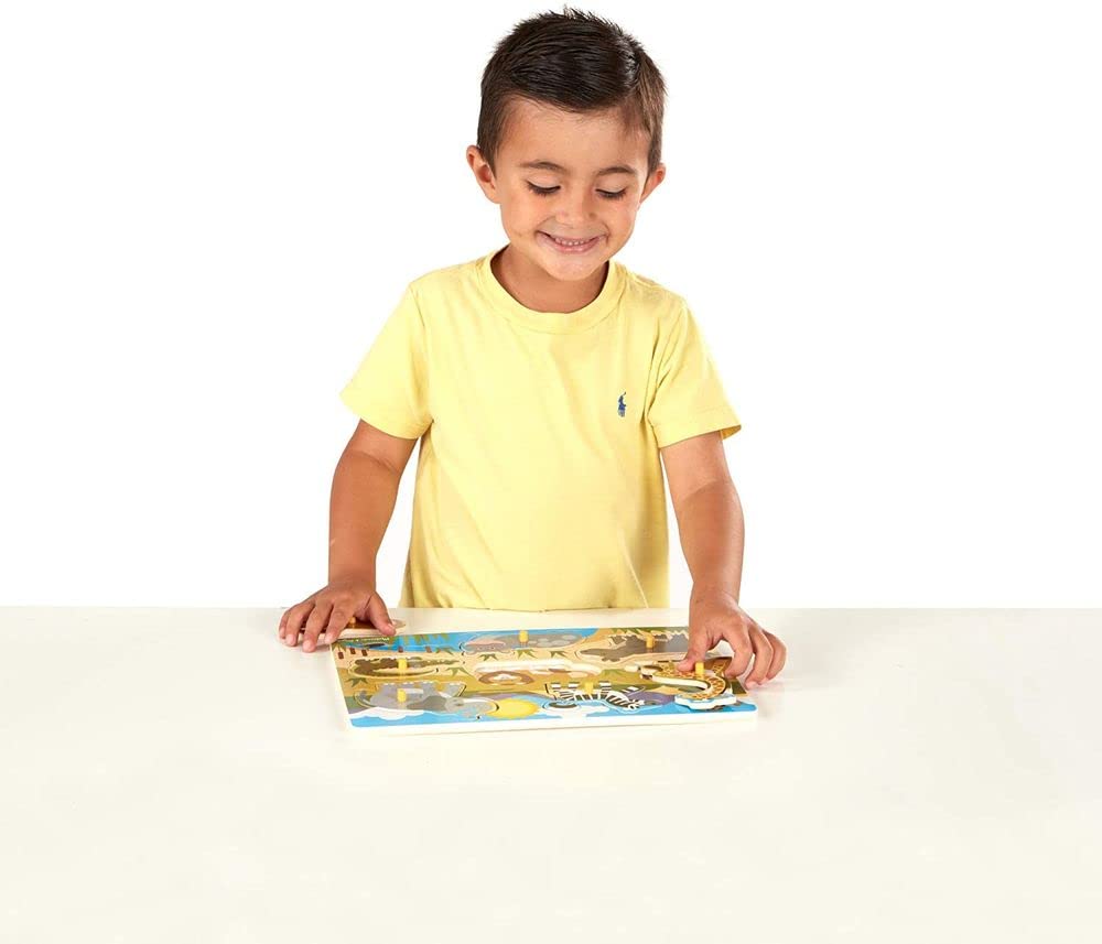 Safari Peg Boards for Children Learning Toys