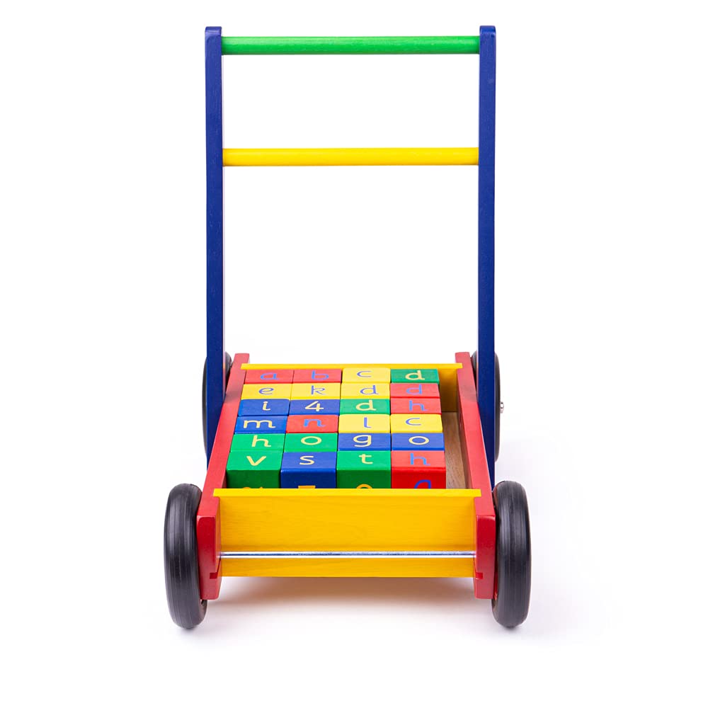 Wooden Baby walker with ABC Wooden Blocks