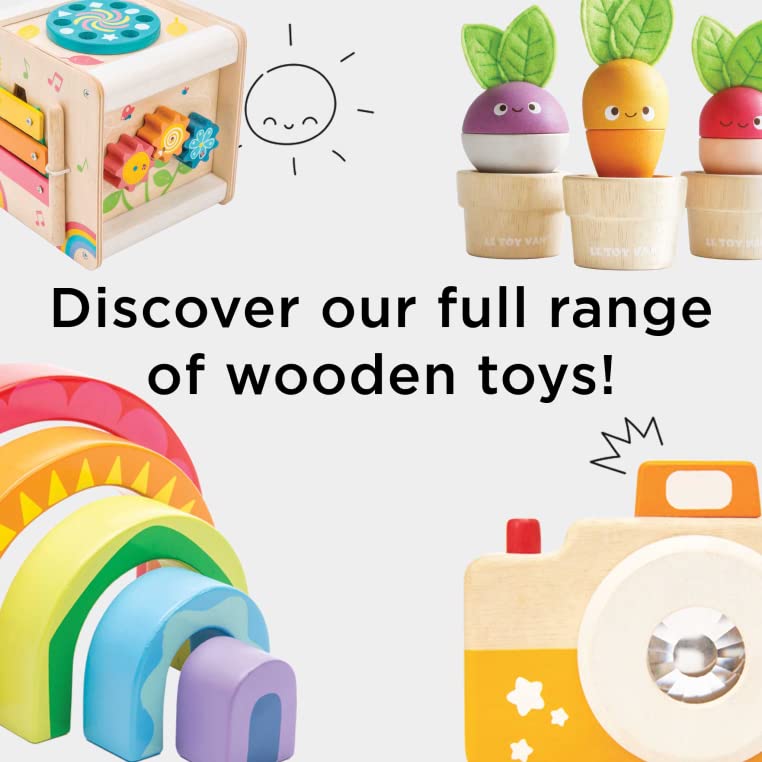 Multi-Sensory Wooden Activity Walker For Toddlers And Babies