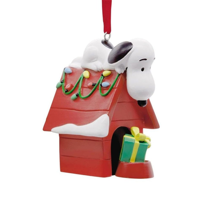 Snoopy on Doghouse Christmas Ornament