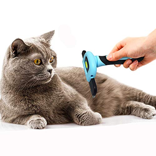 DakPets Pet Deshedding Tool | Professional Cat and Dog Brush for Shedding | Fur Deshedding Brush and Pet Hair Remover for Cats and Dogs