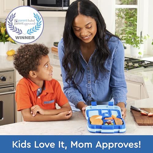 Blue 5-Compartment Leak-Proof Lunchbox