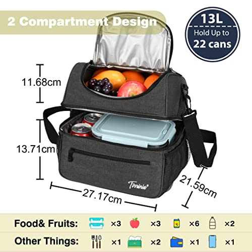 Extra Large 13L Insulated Lunch Bag for Men