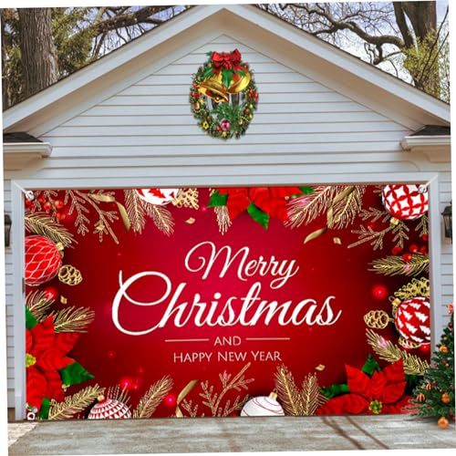 Merry Christmas Garage Door Banner