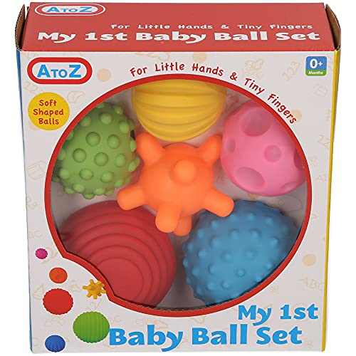 A to Z 61017 First Baby Multi Textured Sensory Soft Balls