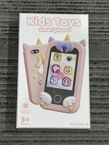 Kikapabi Kids Phone Toys for Girls Boys, Educational Learning Girls Boys Toys with Camera Games Music Torch Function