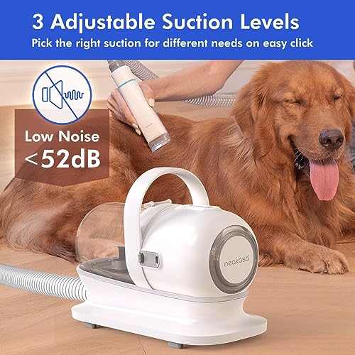 Neakasa Self Cleaning Dog Grooming Kit Professional, 13000Pa P1 Pro Dog Vacuum Groomer, Dog Grooming Clippers Corded