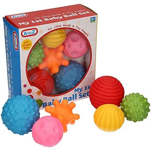 A to Z 61017 First Baby Multi Textured Sensory Soft Balls