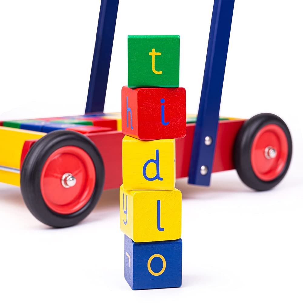 Wooden Baby walker with ABC Wooden Blocks