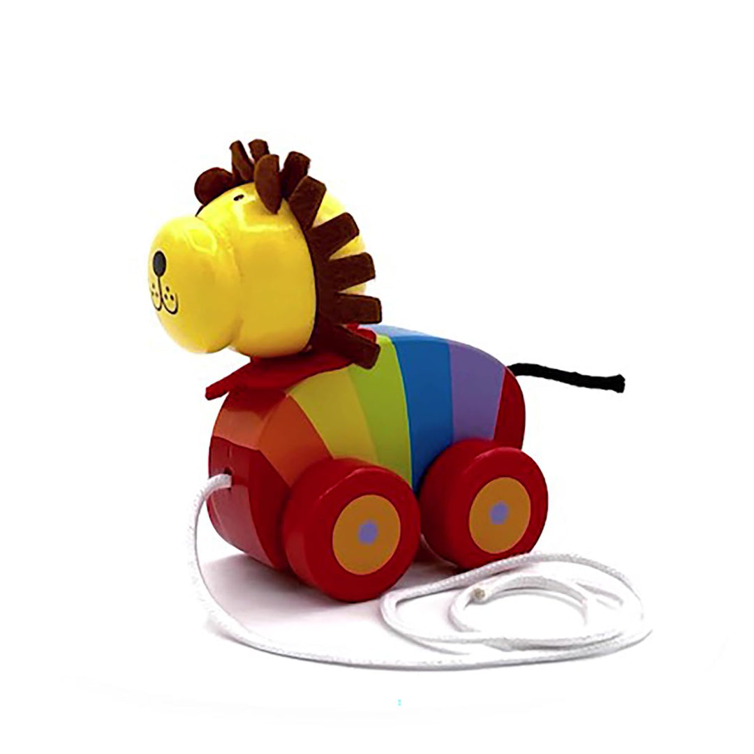 Lion Pull Along Toy - Animal Push and Pull Along Toys