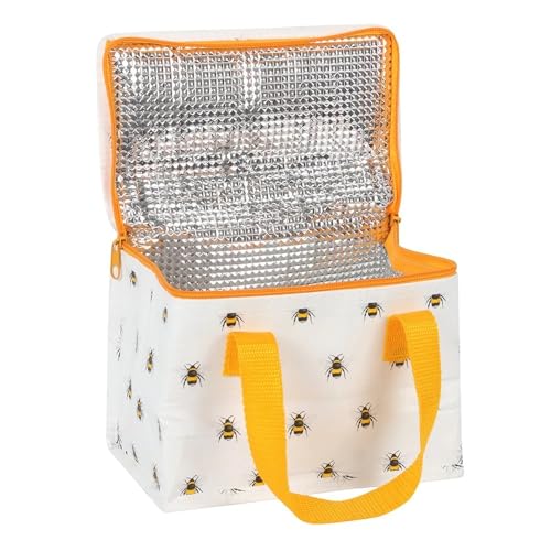 Insulated Bee Print Lunch Bag