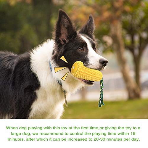 Carllg Dog Chew Toys for Aggressive Chewers, Indestructible Tough Durable Squeaky Interactive Dog Toys, Puppy Teeth Chew Corn Stick Toy for Small Meduium Large Breed