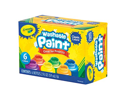 Washable Paint Set - 6 Colors for Kids