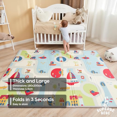 Non-Toxic Thick Foldable Waterproof Foam Baby Play Mat