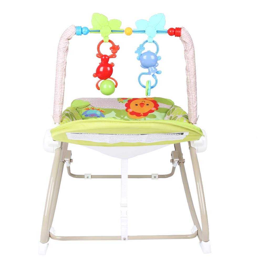 Soft Baby Rocking Chair Cradle with Two Toys