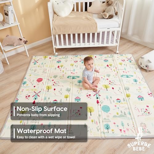 Non-Toxic Thick Foldable Waterproof Foam Baby Play Mat