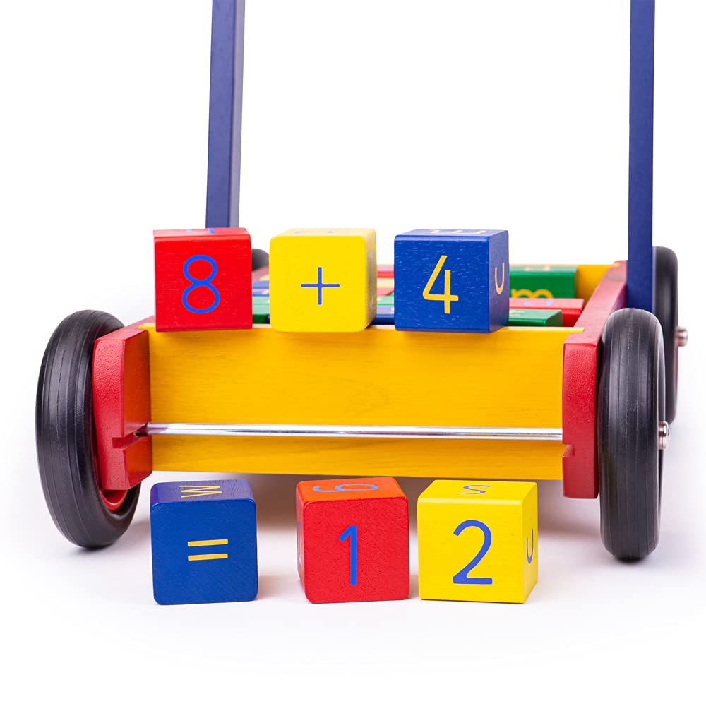 Wooden Baby walker with ABC Wooden Blocks