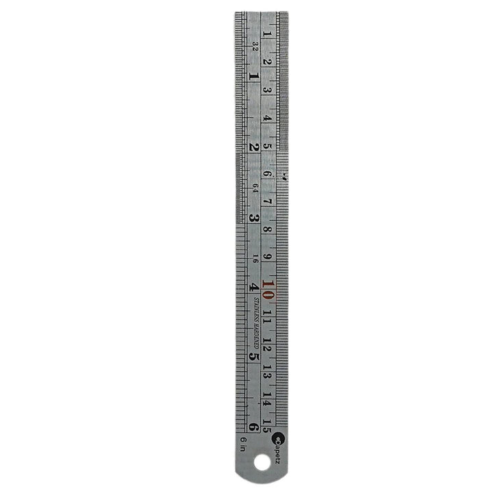 15cm Stainless Steel Ruler - Dual Scale