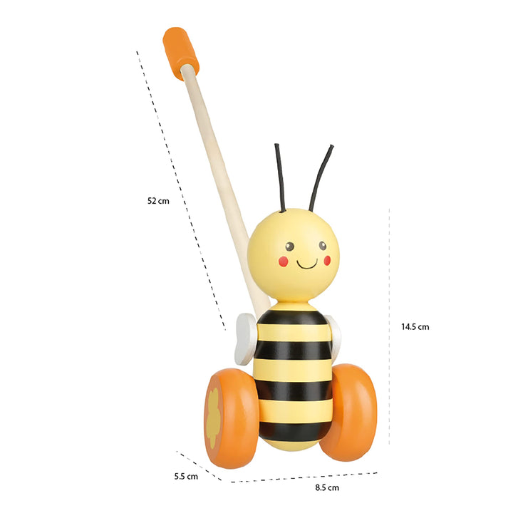 Honey Bee - Animal Push and Pull Along Toys for 1 Year Old