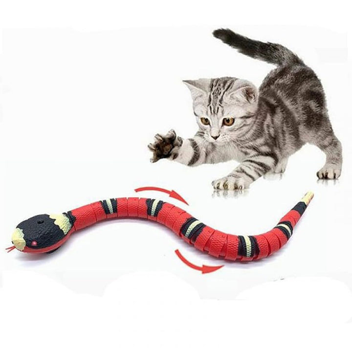 DAJILI Smart Sensing Snake Cat Toy, Electronic Interactive Cat Snake Toy, Induction Snake Toy with USB Cable