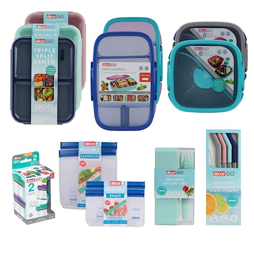 Décor Go Triple Split Bento Lunch Box