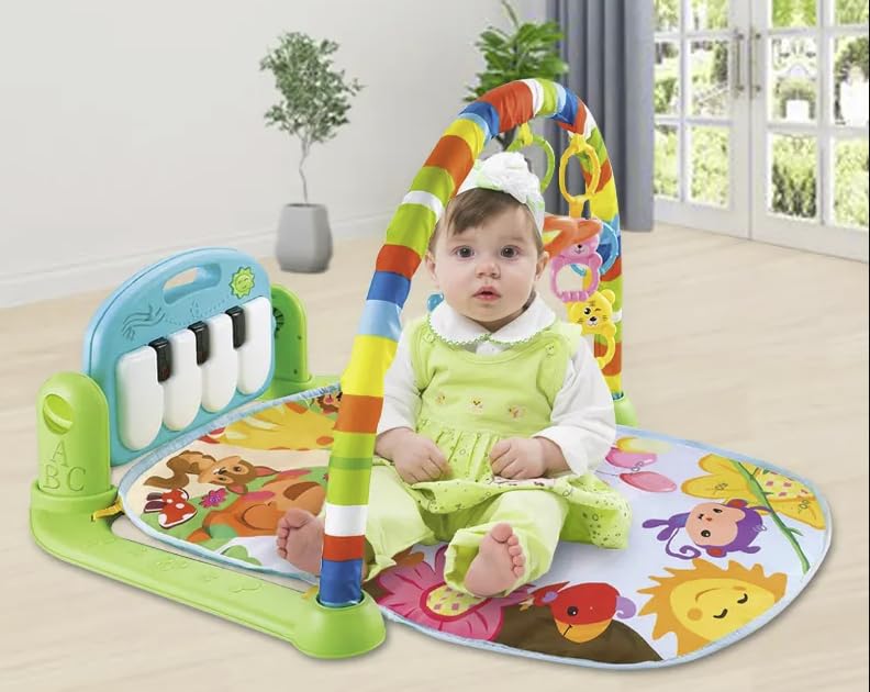 Large Baby Play Mat Crawling Kick and Play Piano Gym Musical Activity Mats for Babies Educational Toys